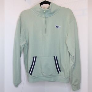 VS PINK Quarter Zip Fleece with Dog Logo